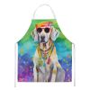 Weimaraner Hippie Dawg Apron Cooking Kitchen Server Baking Crafts Gardening for Adult Women Men, Unisex, Large, Multicolor