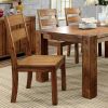 Dark Oak Rustic Style Solid wood Kitchen Set of 2pc Dining Chairs Panel Back Chairs Dining Room