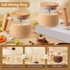 Electric Mixing Mug 400ML High Speed Mixing Cup USB Rechargeable Self String Mug IP67 Waterproof One Button Start for Coffee Milk Protein Powder Egg