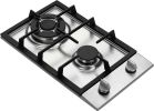 Ramblewood GC2-37P (LPG/Propane Gas) high efficiency 2 burner gas cooktop, ETL Safety Certified