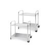 SOGA 2X 2 Tier 85x45x90cm Stainless Steel Kitchen Dining Food Cart Trolley Utility Medium