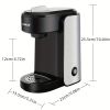 CHULUX Stainless Steel Single Serve Coffee Maker for Capsule,Visiable Gradient Water Reservoir,One Button Operation and Auto Shut Off,1000 Watts