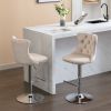 Swivel Velvet Barstools Adjusatble Seat Height from 25-33 Inch