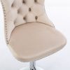 Swivel Velvet Barstools Adjusatble Seat Height from 25-33 Inch