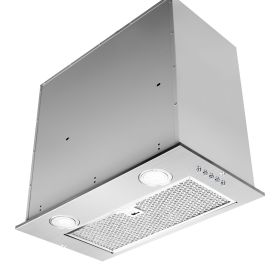 Range Hood Insert 20 Inch, Built-in Kitchen Hood 600CFM/900CFM Ducted/Ductless Convertible, Vent Hood Insert w/Mesh Filter, Push Button Control (air volume: 900CFM)