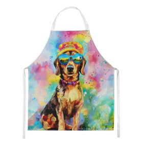 Dachshund Hippie Dawg Apron Cooking Kitchen Server Baking Crafts Gardening for Adult Women Men, Unisex, Large, Multicolor (Default: Default)