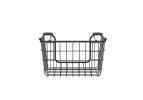 Oceanstar Stackable Metal Wire Storage Basket Set for Pantry, Countertop, Kitchen or Bathroom ‚Äì Black, Set of 3