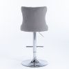 A&A Furniture,Swivel Velvet Barstools Adjusatble Seat Height from 25-33 Inch